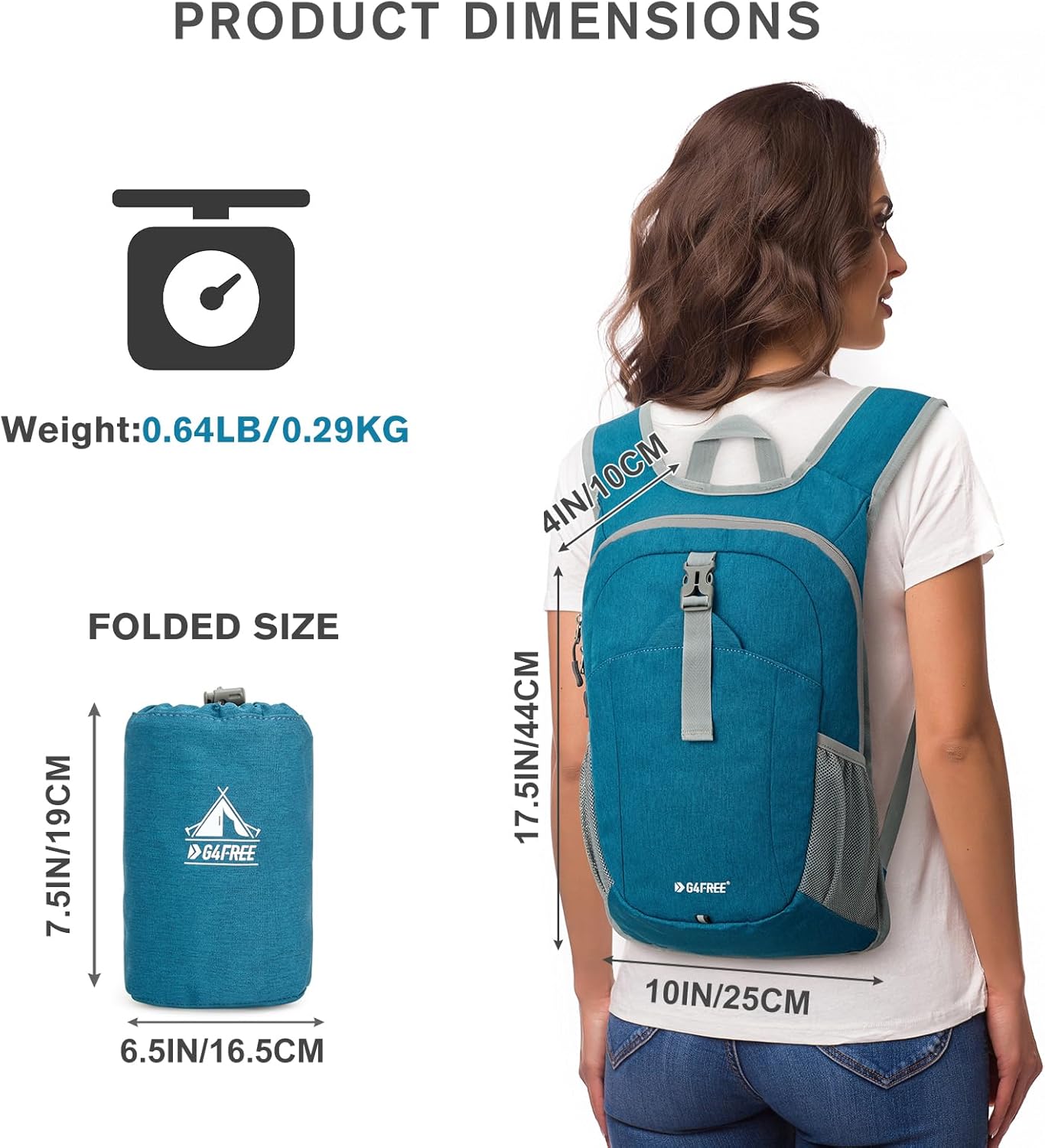 Mochila de senderismo de 12 litros, pequeña y ligera para viajes al aire libre